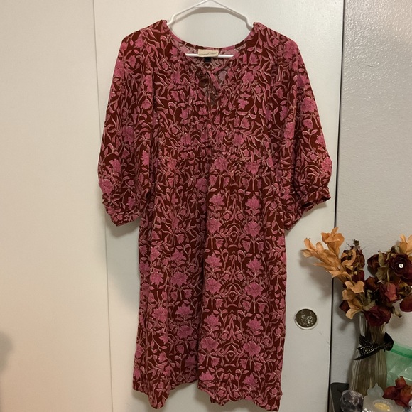 Universal Thread Pink and Red Floral Mini Dress - Picture 1 of 2
